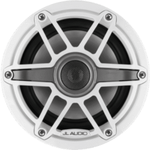 Par de Bocinas Náuticas / 6.5″ Coaxiales / 75 W RMS / Polipropileno con Mica / Tweeter Cúpula de Seda / Rejilla Deportiva Blanca / 4 Ω / 89.5 dB