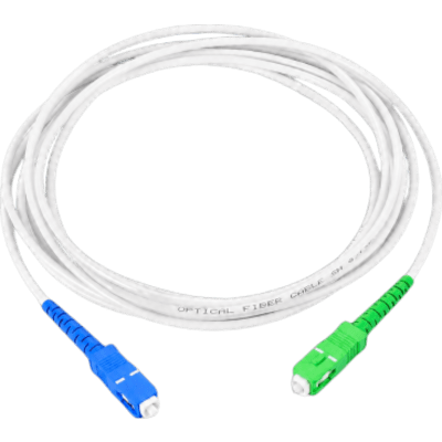 Jumper de Fibra Óptica / Monomodo G.657A2 / SC/APC a SC/UPC / Simplex / 3.0 mm / 5 m (16.4 ft)