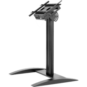 Soporte Kiosco Universal / Para Pantallas de 32″ a 75″ / Patrón de Montaje 200 x 200 a 600 x 400 mm / Inclinación +90° / Almacenamiento para Reproductor Multimedia / Gestión Interna de Cables / Carga Máxima 150 lb