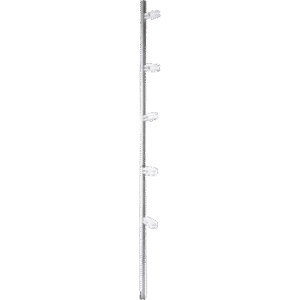 Poste de Esquina para Cerca Eléctrica / Acero Galvanizado G60 / 5 Aisladores 18 kV / Altura 1.20 m (3.94 ft)