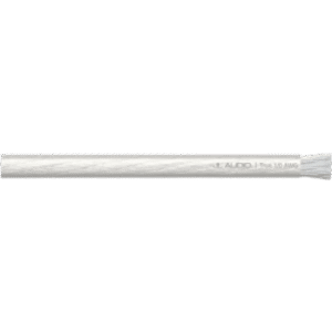 Cable de Alimentación JL Audio / 1/0 AWG Real / 50 pies (15.2 m) / Cobre Puro OFC / 4,704 Filamentos / Conductores Estañados Resistentes a la Corrosión / Cubierta PVC Transparente / Hasta 250 A / Audio Automotriz y Marino
