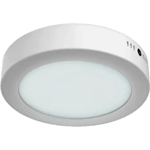Plafón LED 12 W / Diámetro de 160 mm (6.3 in) / 800 lm / Luz de día 6500 K / Aluminio / Ángulo 100° / IRC 80 / 15,000 h / NOM-003