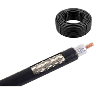 Rollo de 30 metros de Cable Coaxial Tipo RG-8 LMR400 de Baja Pérdida, 50 Ohms