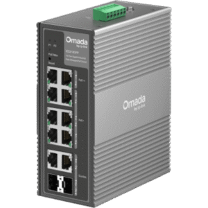 Switch Industrial PoE / 10 Puertos Gigabit / 2× PoE++ 802.3bt (Hasta 60 W) + 6× PoE+ 802.3at/af / 2× Combo RJ45/SFP Gigabit / Presupuesto PoE 240 W / Alimentación Redundante 1+1 DC 12-57V / Carcasa de Aluminio IP40 Fanless / Prote