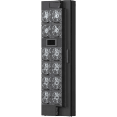 Enfriador de Puerta Trasera Activo para Rack 47U / Ancho 600 mm (23.6 in) / Refrigeración por Agua Fría / 12 Ventiladores DC Hot-Swap / Ethernet SNMP v3 Modbus Redfish / Hoffman RackChiller RDHX PRO