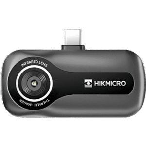 Cámara Térmica para Smartphone / 96 × 96 (9,216 píxeles) / SuperIR 4× y 16× / Imagen Sin Obturador 25 Hz / AI SuperScene / NETD < 50 mK / USB-C iOS y Android / IP40 / 23 g