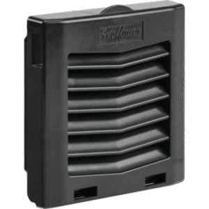 Rejilla de Escape para Ventilador con Filtro HG / Protección IP54 / Compatible con Ventiladores HF04 de 4 in (102 mm) / De Plástico / Color Negro