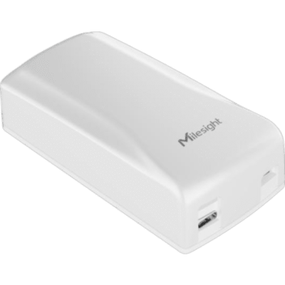 Controlador Inteligente LoRaWAN para Aire Acondicionado / Control IR Inalámbrico 360° hasta 10 m (32.8 ft) / Sensores Integrados de Temperatura y Humedad / Compatible con Termostato WT401 vía Bluetooth / Class B y C / FUOTA / IP40